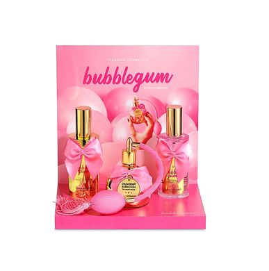 Набір (масажна олія, масажний гель, блиск на губ) Bubblegum