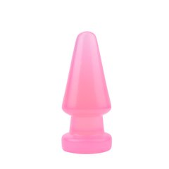 Большая анальная пробка Chisa Hi-Rubber Anal Delight Plug Pink