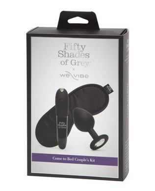 Набір секс іграшок (анальна пробка, віброкуля, маска) Fifty Shades of Grey