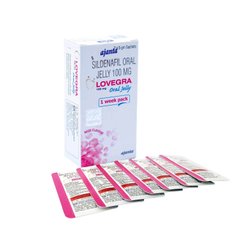 Возбуждающее Желе для женщин LOVEGRA Oral Jelly (цена за упаковку,7 пакетиков)