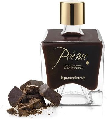 Съедобная краска для тела Bijoux Indiscret со вкусом темного шоколада, 50 мл