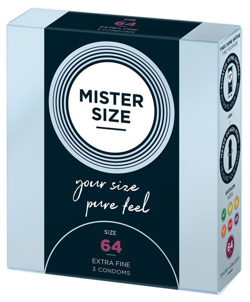 Презервативы Mister Size 64mm pack of 3