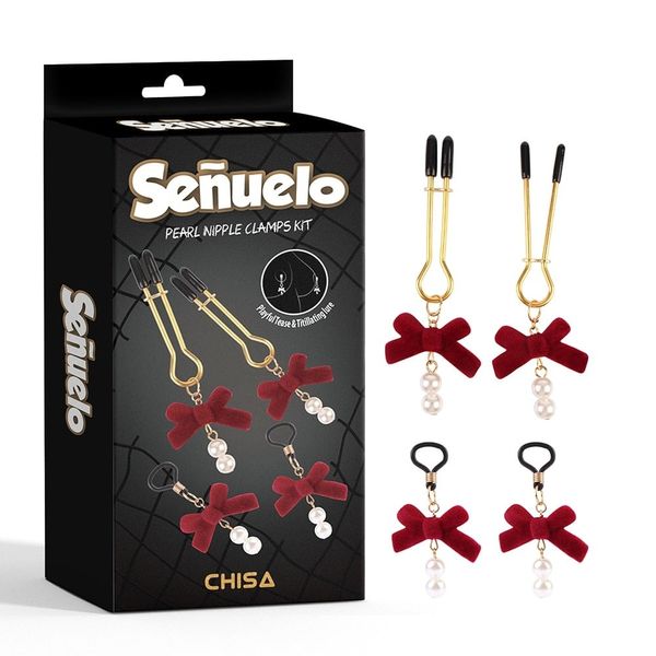 Зажимы на соски CHISA Pearl Nipple Clamps Kit-Senuelo