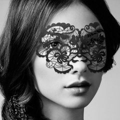 Вінілова маска Anna від Bijoux Indiscrets, чорна