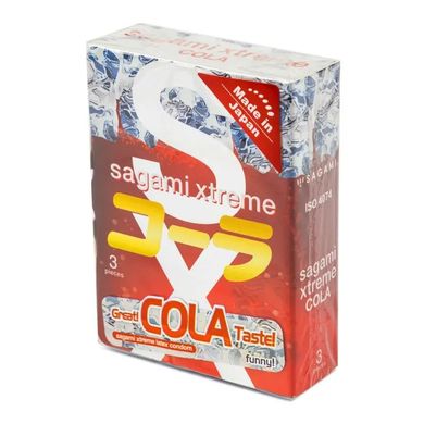 Супертонкі латексні презерваїви Sagami Xtreme Cola flavor 3 шт