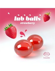 Бразильські кульки Crushious LUB BALLS зі смаком полуниці 2 шт. по 3 гр.