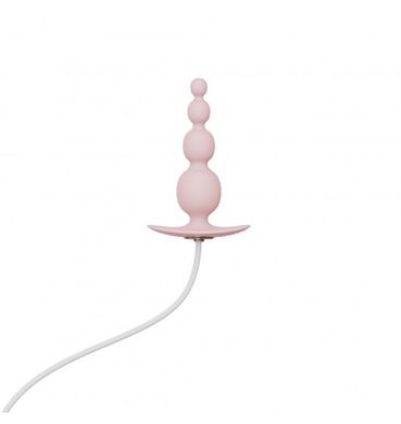 Анальний плаг із вібрацією Qingnan No.8 Mini Vibrating Anal Beads PINK
