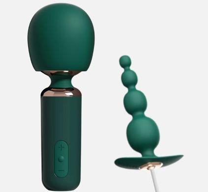 Вібратор-мікрофон Qingnan No.5 Powerful Mini Wand Massager, зелений