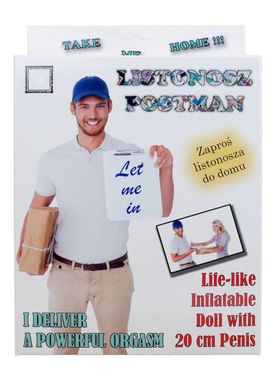 Надувная секс-кукла с пенисом Почтальон Listonosz - Postman Male Doll, 160 см