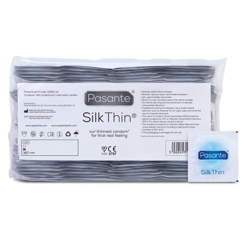 Презервативи Pasante Silk Thin Condoms, 144 шт